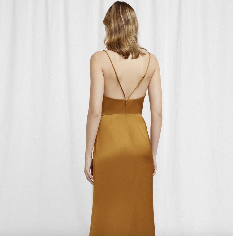 NEW SIGNIFICANT OTHER aria dress in copper - Picture 3 of 5